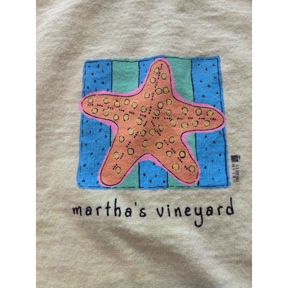 Vintage Fresh Produce Martha's Vineyard Crop Tank Top Boxy OS Measures S/M - Picture 2 of 7